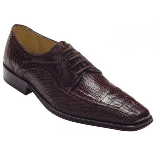 David X "Cuomo" Brown Genuine Crocodile / Lizard Shoes